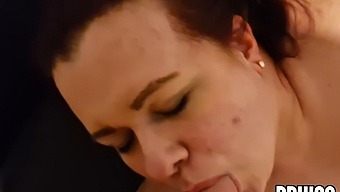 Obese Wife Gives Deepthroat To Friend And Swallows His Large Load, Recorded By Her Husband