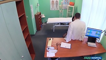 Vicky Love Has A Secret Affair With Her Black Doctor In A Fake Hospital Set.
